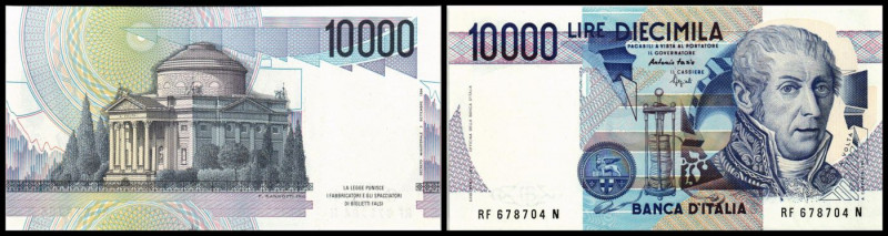 10.000 Lire Dec. 3.9.1984(1994) Sign. Fazio-Speziali, Grap. 590, P-112c, Serie R...