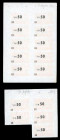 Lot 15 Stück: 50 Agorot o.D.(1967) Udr. rosa, KN 12 (15x). I