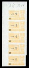 Lot 5 Stück: 1 Pfund o.D.(1967) Udr. gelbbraun, KN 12 (5x). I