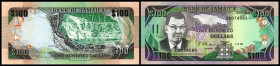 Lot 2 Stück: 100 Dollars 1.6.1992/Sign.10, P-75b. I