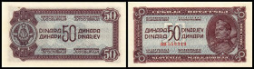 Demokratische Föderation. 50 Dinar o.D.(1944), B-Y47a, P-52a. I