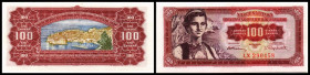 Lot 3 Stück: 100 Dinar 1.5.1955, B-Y72, P-69. I
