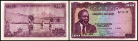 Lot 2 Stück: 100 Shillings 1.7.1971, Sign.3, P-10b. II/III