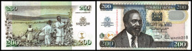 200 Shillings 12.12.2003, 40 J. Unabhängigkeit, SiStr. 1 mm breit, P-46. I