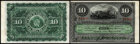 10 Pesos 15.5.1896(Datum gedruckt) P-49c. I/I-