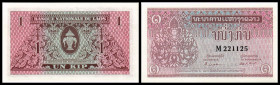 Königreich / Banque Nationale. Lot 3 Stück: 1 Kip o.D.(1962, Sign.3) Ser.M, P, P-8a. I