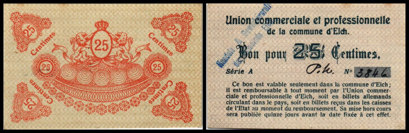 Notgeld, Eich/Handels- u.Gewerbeverein. 25 Cent. o.D.(1918?) Keller 1.WK 53/37, ...