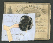 Douglas & Isle of Man Bank. 1 Pfund 1.1.1844 (Einlösung 1.11.1855 mit amtl. Siegel bestätigt, PS-131. IV-