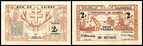Tresorerie / Bon de Caisse. 2 Franc 15.7.1942, P-53. III+