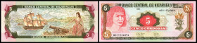 Lot 2 Stück: 5 Cordobas 1995, Ser.B, P-180. I