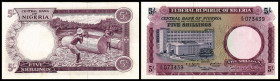 Federal Republik / Central Bank. 5 Shillings o.D.(1967) P-6. II+