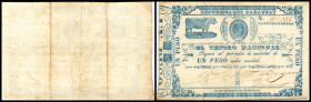 1 Peso o.D.(1865) P-21, gr. Wz. Teilstück, Rs. fleckig. III-
