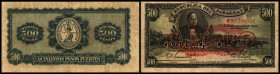 5 Guaranies auf 500 Pesos auf P-169/1923 (1943) P-174. III/IV