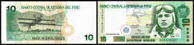 Währungsreform – 1 Nuevo Sol = 1 Million Intis. 10 N.Soles 16.6.1994, Dfa. TdlR, P-156. I