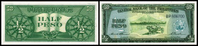 Republic / Central Bank / English Issue. 50 Centavos o.D./1949, Sign.3, P-132. I
