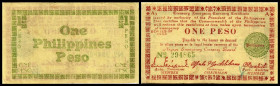 Negros. 1 Peso 1943, P-gelb, Ser.A3, P-S661a. III