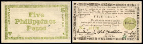 5 Pesos 1943, P-weiß, Ser.B3, P-S662. II