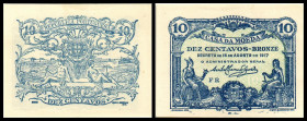 10 Cent. L.15.8.1917, Ser.FR ohne Wz, P. weiß, P-95c. I