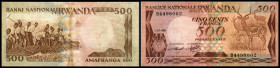 500 Francs 1.7.1981, P-16a, Rs. st. fleckig. III-