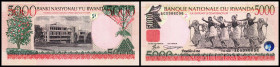 Lot 6 Stück: 5000 Francs 1.12.1998, P-28. I