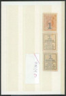 Prov. Regierung Kerenski (Prov. Government) Juli – November 1917, Briefmarkengeld. Lot 3 Stück 1 Kop. o.D.(1917) Rs. Text o. Adler, P-32a. I