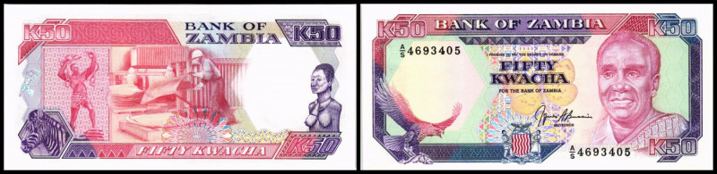 50 Kwacha o.D.(1989/91, Sign.9) P-33b. I