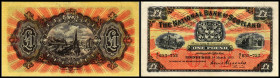 National Bank. 1 Pfund 1.3.1955, Gen.Manager in Blockschrift, 14 mm lang, P-258c. II-