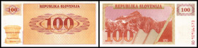 Banka Slovenije. 100 (Tolarjev) o.D.(19)90, P-6a. I