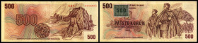 500 Kronen 1973(P-93) m.Marke(1993) Ser.U, P-2. III-
