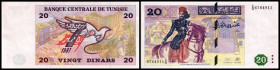 Lot 3 Stück: 20 Dinars 7.11.1992, P-88. I