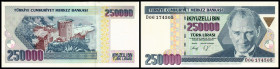 250.000 Lira o.D.(1992, Sign. A-D gleich) Ser. D(Pu-C111) P-207. I