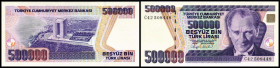 500.000 Lira o.D.(1993, Sign. A-C gleich) Ser. C(Pu-C114 – Serie selten) P-208. I