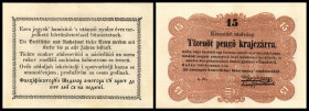 15 pengö kraj. 1849, Ser.a, Ri-411 (P-S121). II+