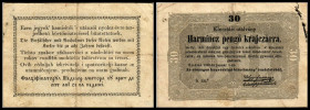 30 pengö kraj. 1849, Ser. mit *, Ri-412 (P-S122). III/IV
