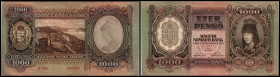 Mag. Nemzeti Bank (Szálasi Government in Veszprém). 1000 Pengö 1943, P-116. I/II