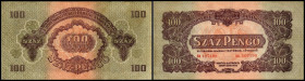 Lot 3 Stück: 100 Pengö 1944, KN 5 mm hoch, P-M8. III+