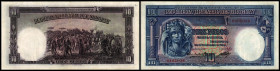 10 Pesos L.1935, 2 Sign., 2 Titel v.d.Platte, P-30a. II