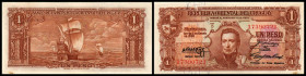 1 Pesos L.1939, Serie B, Titel unter den Sign., P-35a, kl. Fleck. I-