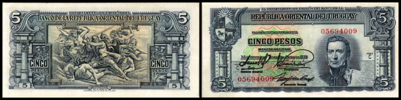 5 Pesos L.1939, Ser.C/Gerente, P-36b. I