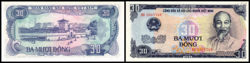 Lot 3 Stück: 30 Dong 1985, P-95a. I
