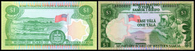 Monetary Board of Western Samoa. 1 Tala o.D.(1980) P-19. I