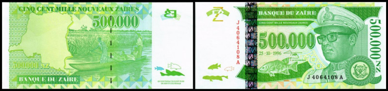 Lot 4 Stück: 500.000 NZaires 25.10.1996, Sign.11, Dfa G&D, P-78a. I