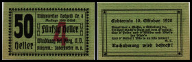 Windhaag. 10,20,50 Heller. Mühlviertler Notgeld Nr. 4, P:grün, Aufdruck rot 4, Auflage 1000 Stück
I