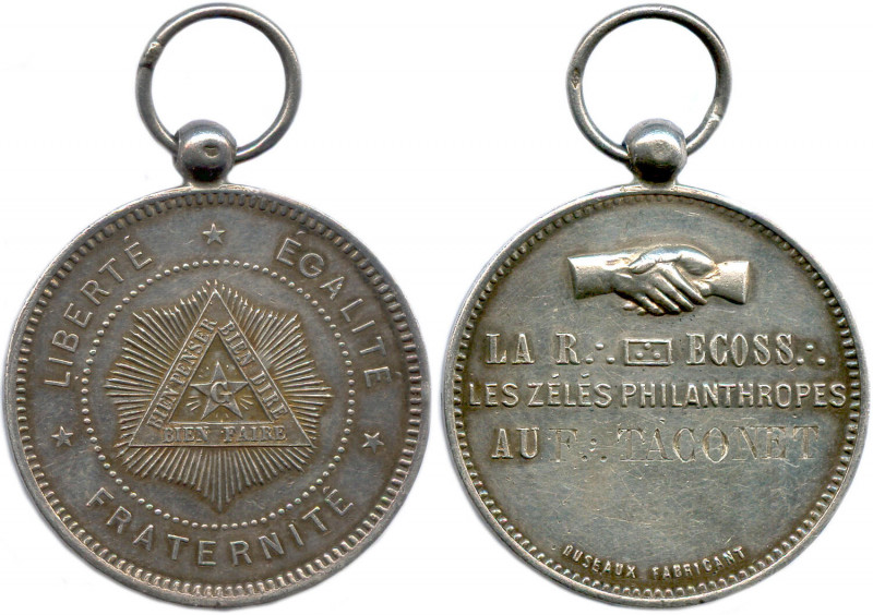 LES ZÉLÉS PHILANTHROPES
★ LIBERTÉ ★ ÉGALITÉ ★ FRATERNITÉ. Étoile rayonnante au G...