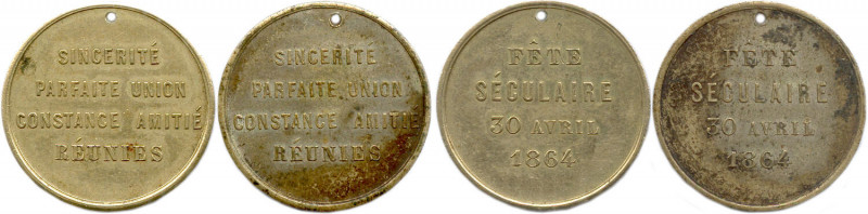 BESANÇON - LA SINCÉRITÉ LA PARFAITE UNION ET LA CONSTANTE AMITIÉ RÉUNIES
Légende...