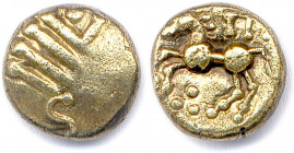 REMI Région de Reims 80-50
Quatre lignes bouletées parallèles. Celle de droite formant 
un angle droit chargé d’un globule à gauche, la ligne est
acco...
