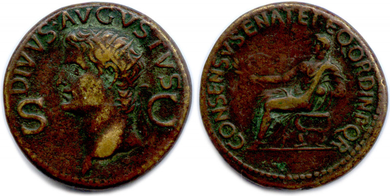 AUGUSTE Caesar Divi Filius Augustus 
16 janvier 27 avant J.-C. - 19 août 14 aprè...