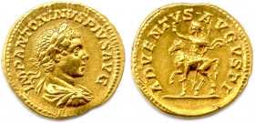 ÉLAGABALE Marcus Aurelius Antoninus Augustus 
petit fils de Septime Sévère 16 juin 218 - 11 mars 222
IMP ANTONINVS PIVS AVG. Son buste lauré, 
drapé e...