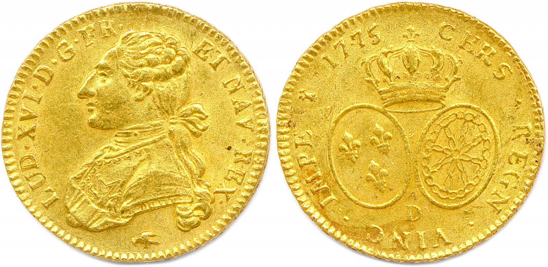 LOUIS XVI 1774-1793
Buste du roi en habit d’apparat et portant la plaque de 
l’o...