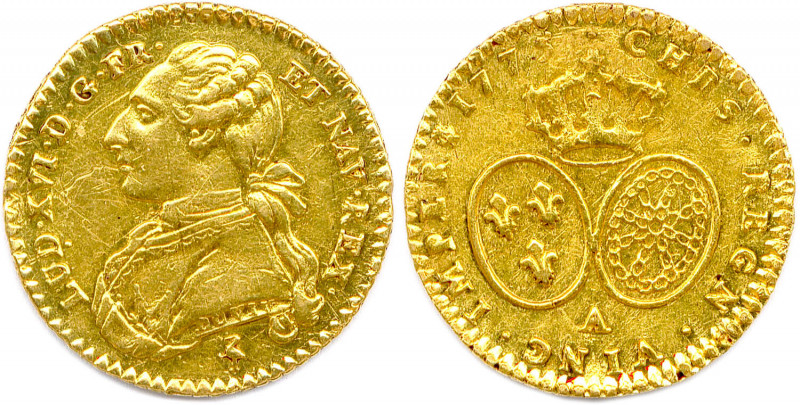 LOUIS XVI 1774-1793
Buste du roi en habit d’apparat et portant la plaque de
l’...